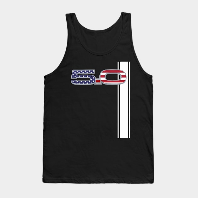 Mustang GT V8 5.0 USA Shelby Tank Top by cowtown_cowboy